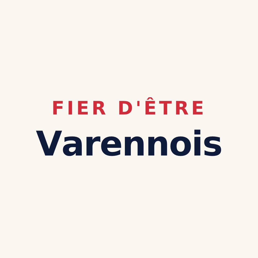 Tasse « Fier d'être Varennois » — design pour Courtemont-Varennes