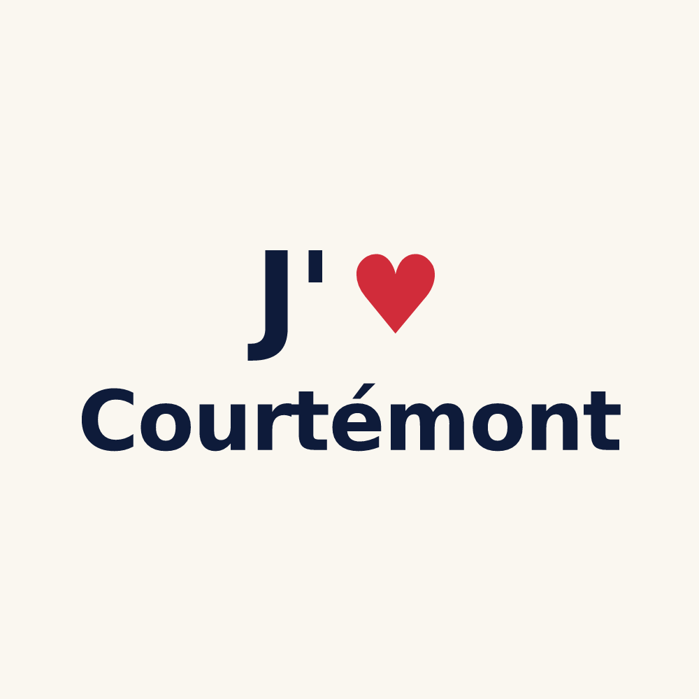 Tasse personnalisée Courtémont — design J'aime Courtémont