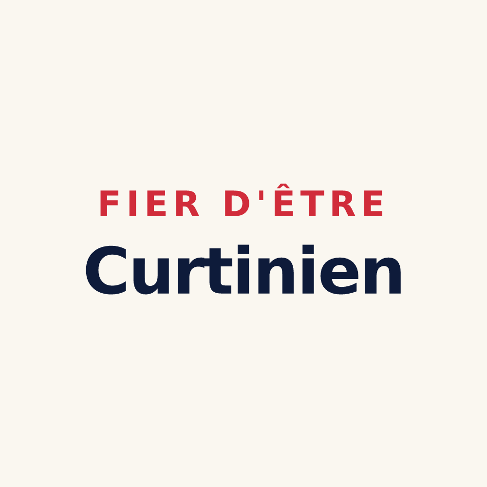 Tasse « Fier d'être Curtinien » — design pour Courtenay