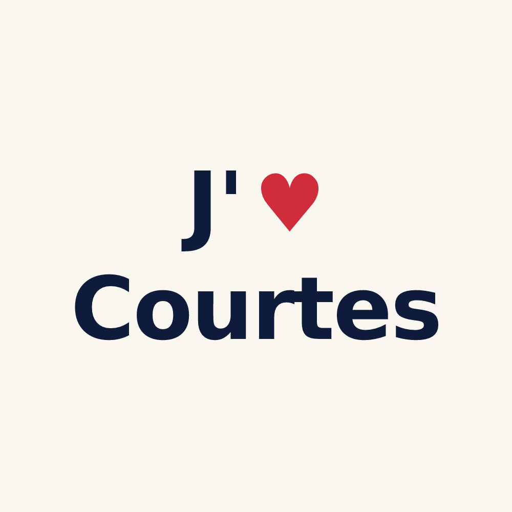 Tasse personnalisée Courtes — design J'aime Courtes