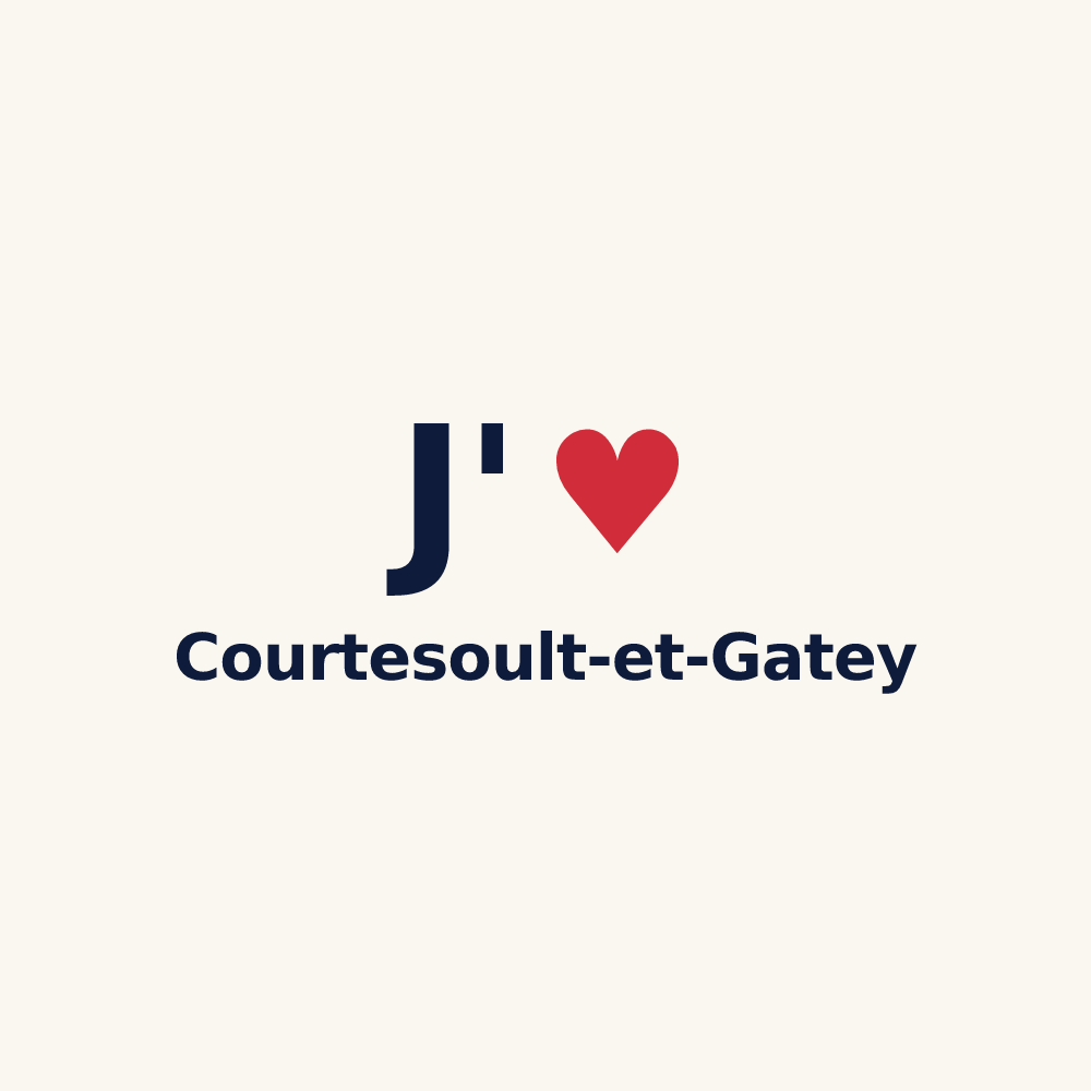 Tasse personnalisée Courtesoult-et-Gatey — design J'aime Courtesoult-et-Gatey