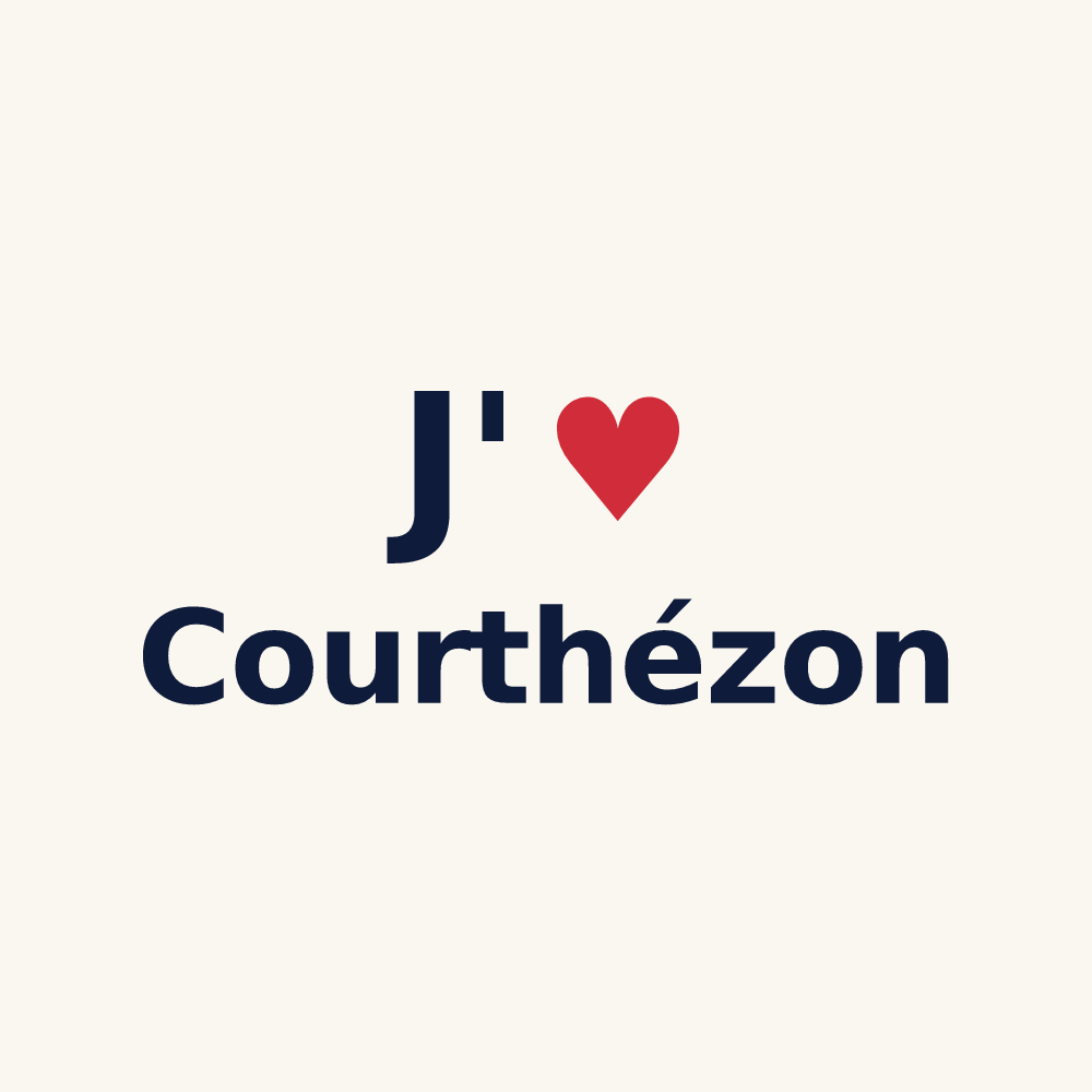 Tasse personnalisée Courthézon — design J'aime Courthézon