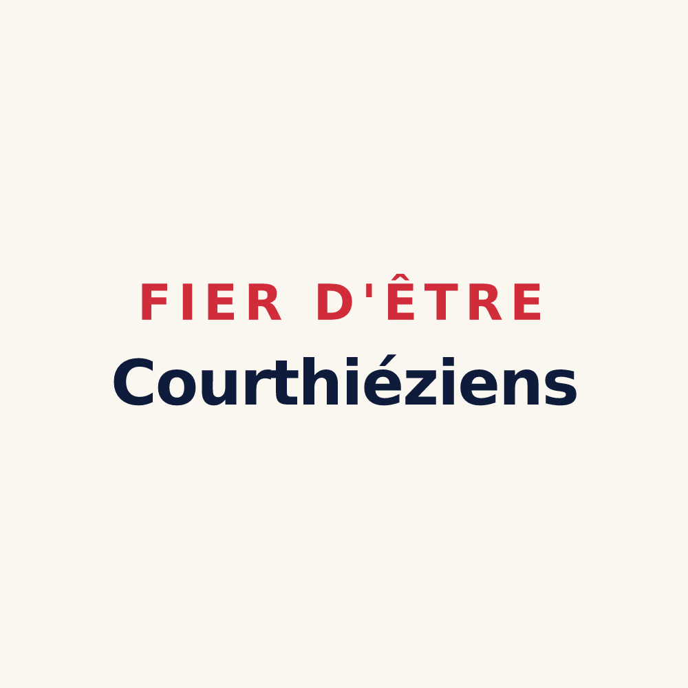 Tasse « Fier d'être Courthiéziens » — design pour Courthiézy
