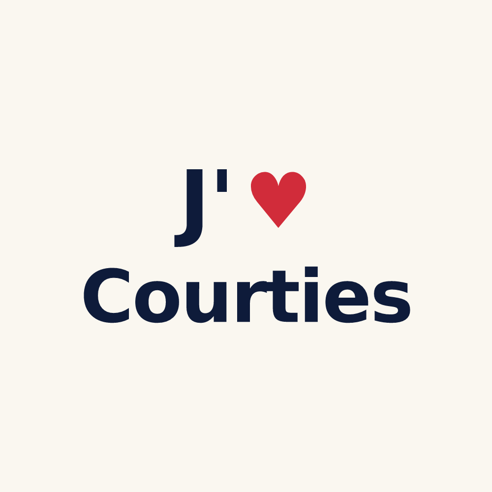 Tasse personnalisée Courties — design J'aime Courties