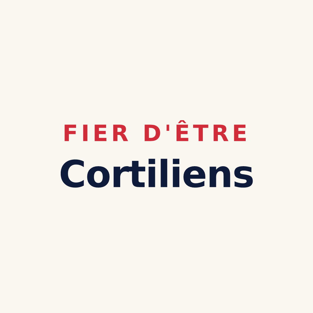 Tasse « Fier d'être Cortiliens » — design pour Courtieux