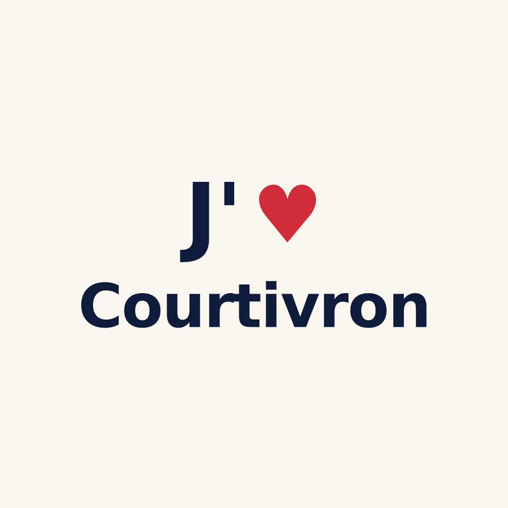 Tasse personnalisée Courtivron — design J'aime Courtivron