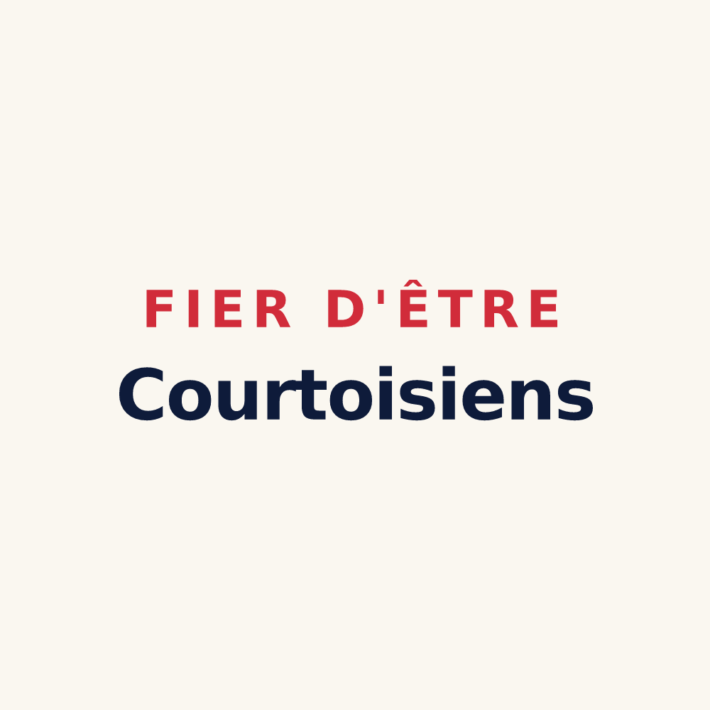 Tasse « Fier d'être Courtoisiens » — design pour Courtois-sur-Yonne