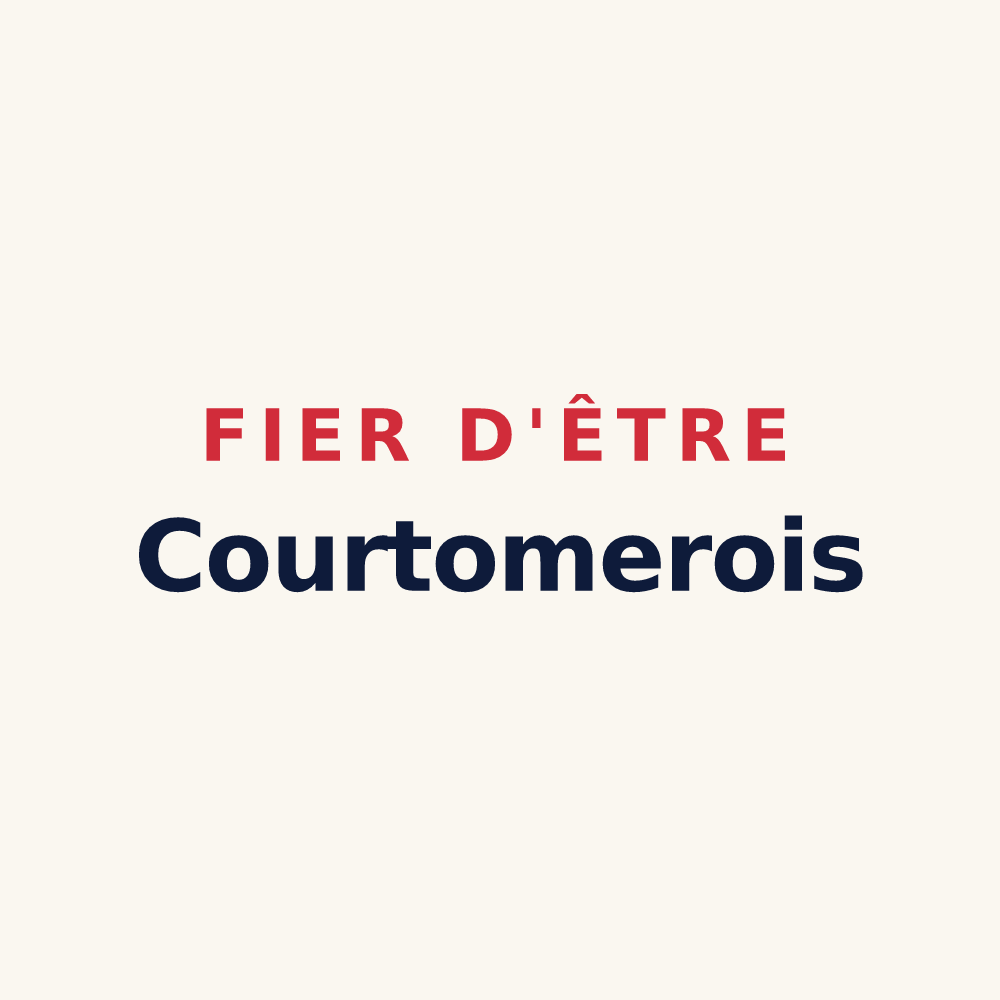 Tasse « Fier d'être Courtomerois » — design pour Courtomer
