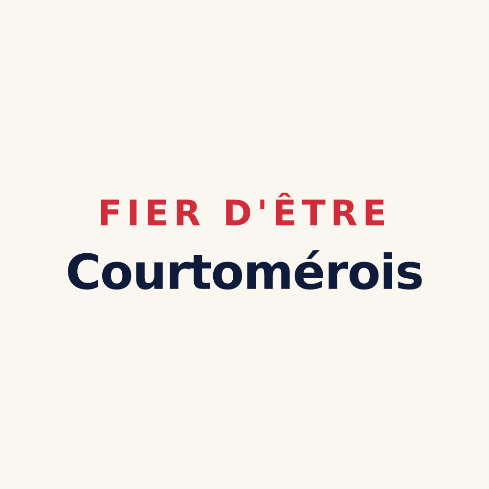 Tasse « Fier d'être Courtomérois » — design pour Courtomer