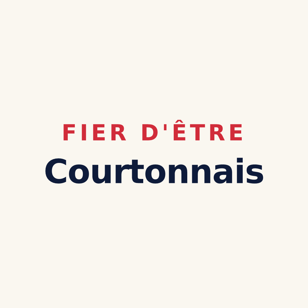 Tasse « Fier d'être Courtonnais » — design pour Courtonne-les-Deux-Églises