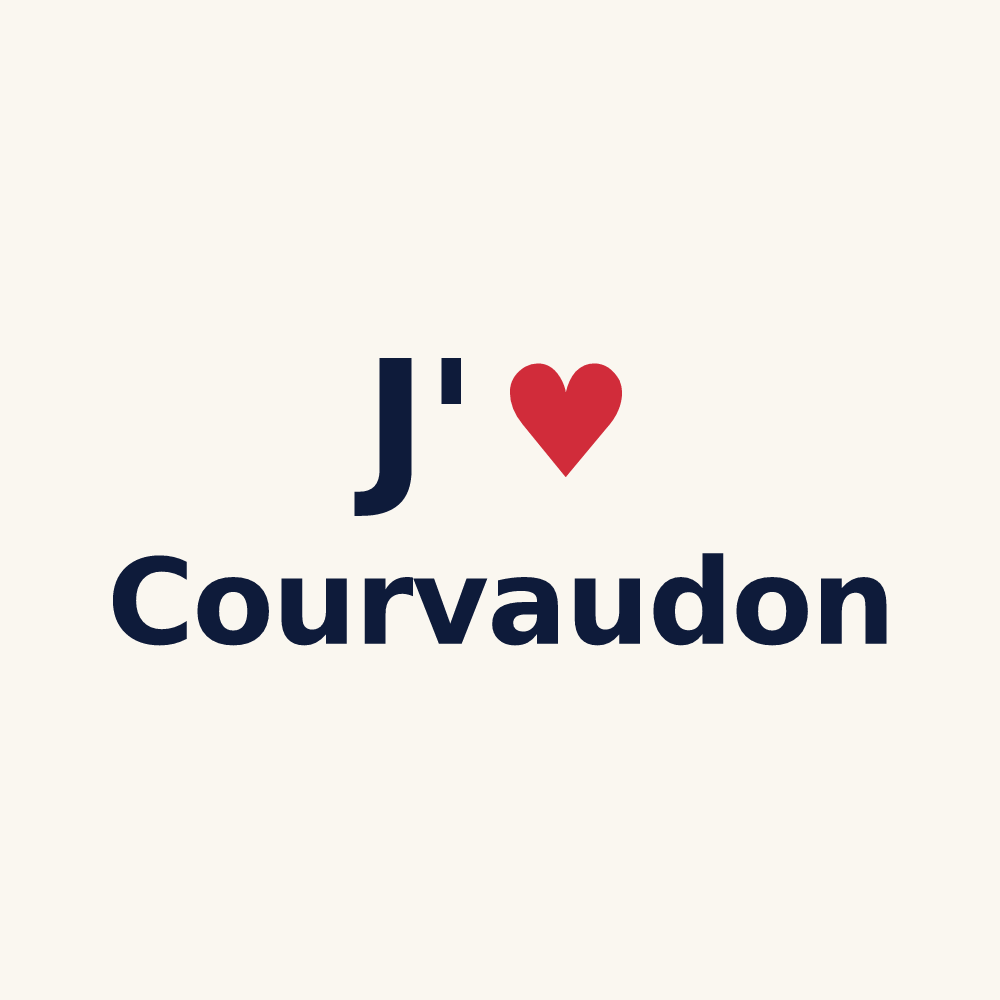 Tasse personnalisée Courvaudon — design J'aime Courvaudon