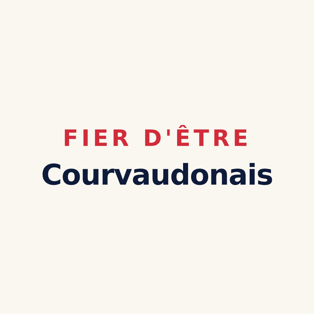 Tasse « Fier d'être Courvaudonais » — design pour Courvaudon
