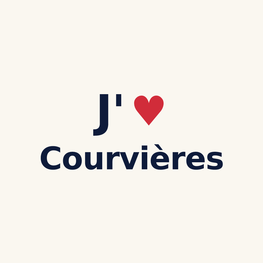 Tasse personnalisée Courvières — design J'aime Courvières