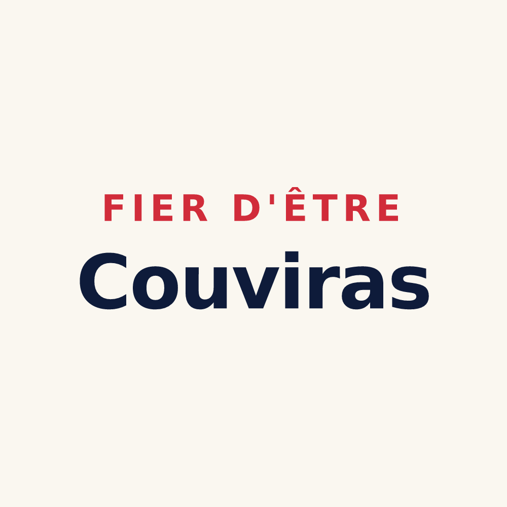 Tasse « Fier d'être Couviras » — design pour Courvières
