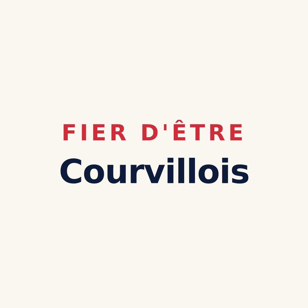 Tasse « Fier d'être Courvillois » — design pour Courville-sur-Eure
