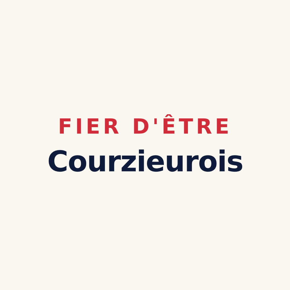 Tasse « Fier d'être Courzieurois » — design pour Courzieu