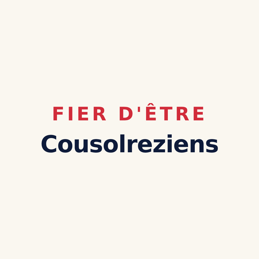 Tasse « Fier d'être Cousolreziens » — design pour Cousolre