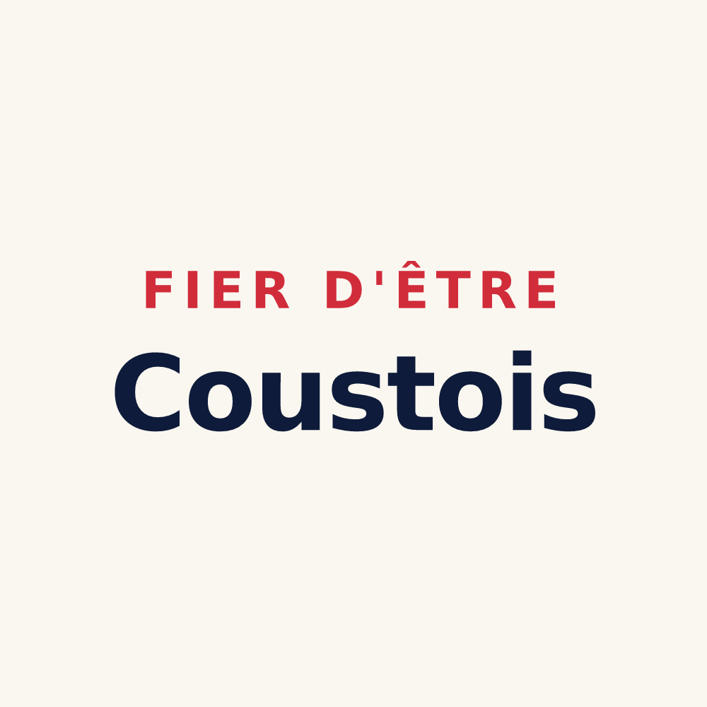 Tasse « Fier d'être Coustois » — design pour Coust