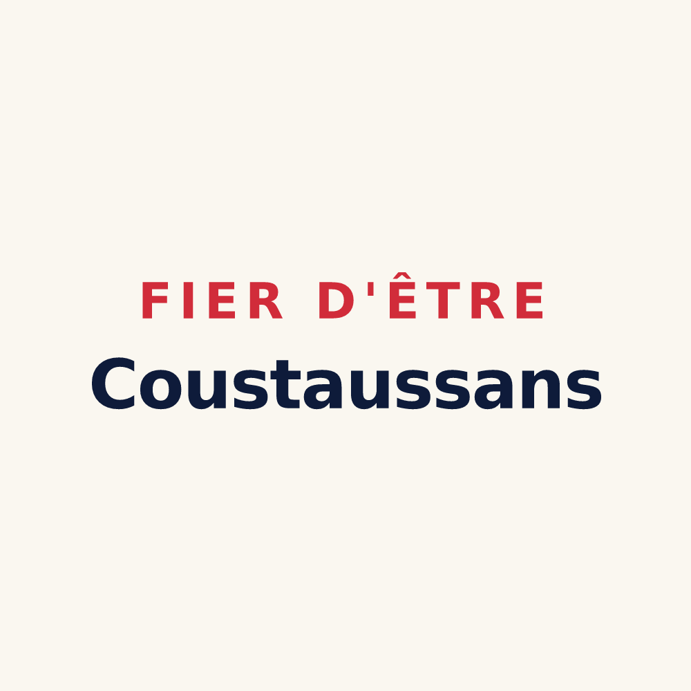 Tasse « Fier d'être Coustaussans » — design pour Coustaussa