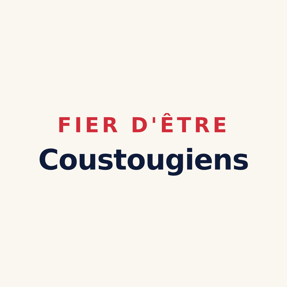 Tasse « Fier d'être Coustougiens » — design pour Coustouges
