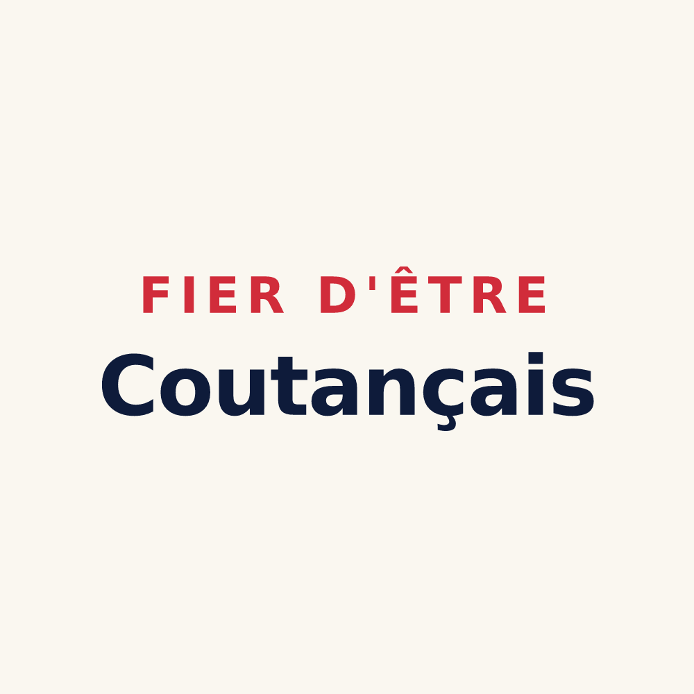 Tasse « Fier d'être Coutançais » — design pour Coutances