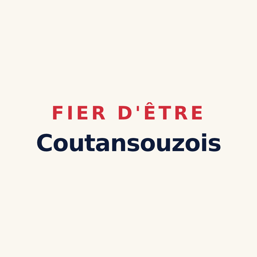 Tasse « Fier d'être Coutansouzois » — design pour Coutansouze