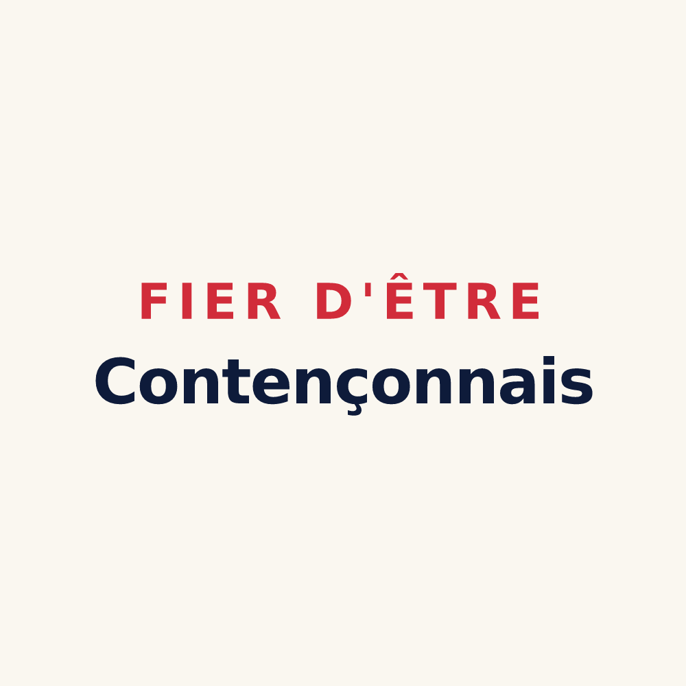 Tasse « Fier d'être Contençonnais » — design pour Coutençon