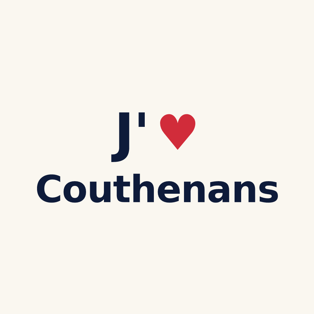 Tasse personnalisée Couthenans — design J'aime Couthenans