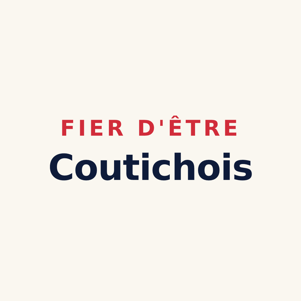 Tasse « Fier d'être Coutichois » — design pour Coutiches