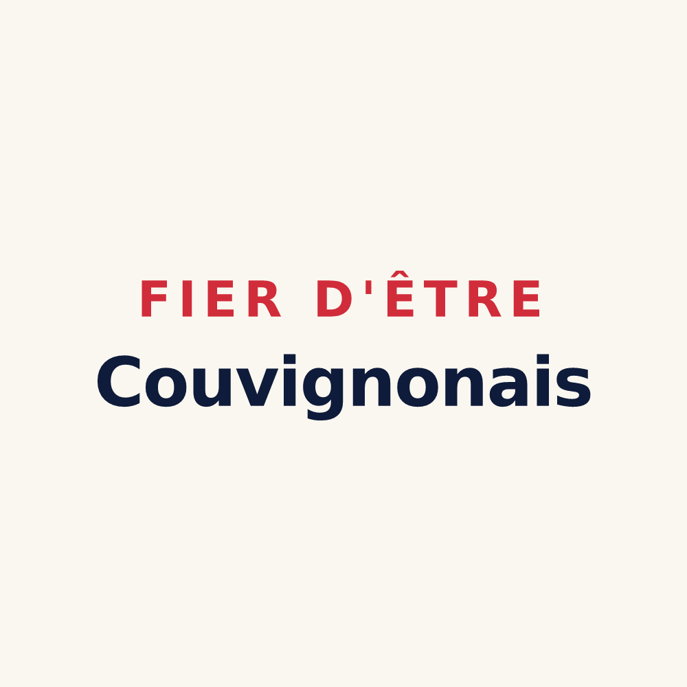 Tasse « Fier d'être Couvignonais » — design pour Couvignon