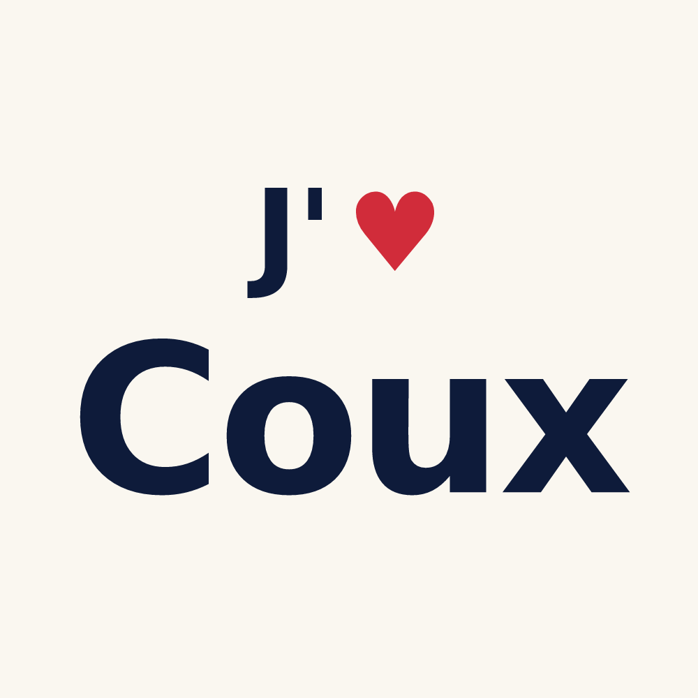 Tasse personnalisée Coux — design J'aime Coux