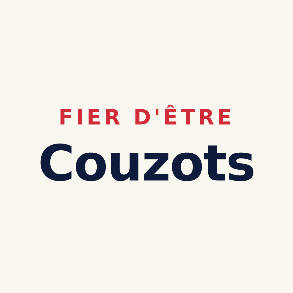 Tasse « Fier d'être Couzots » — design pour Couze-et-Saint-Front
