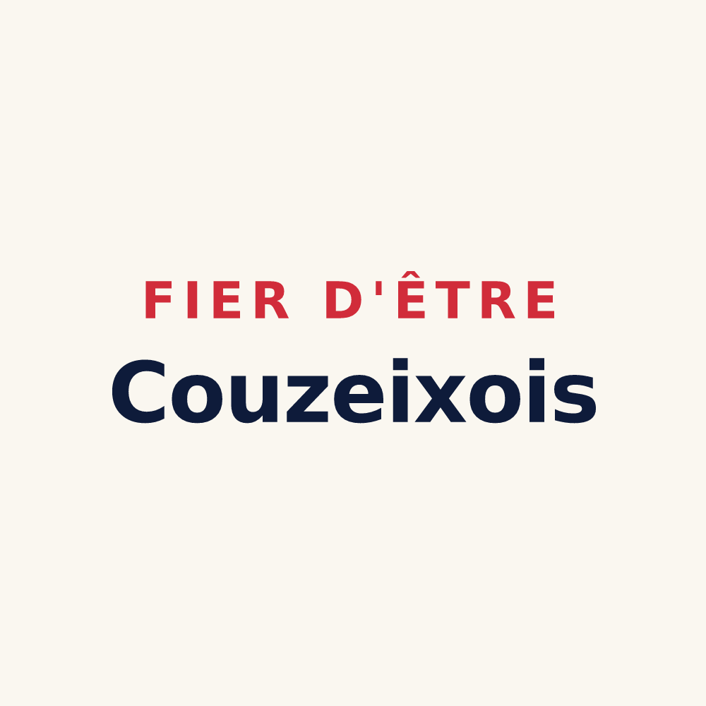 Tasse « Fier d'être Couzeixois » — design pour Couzeix