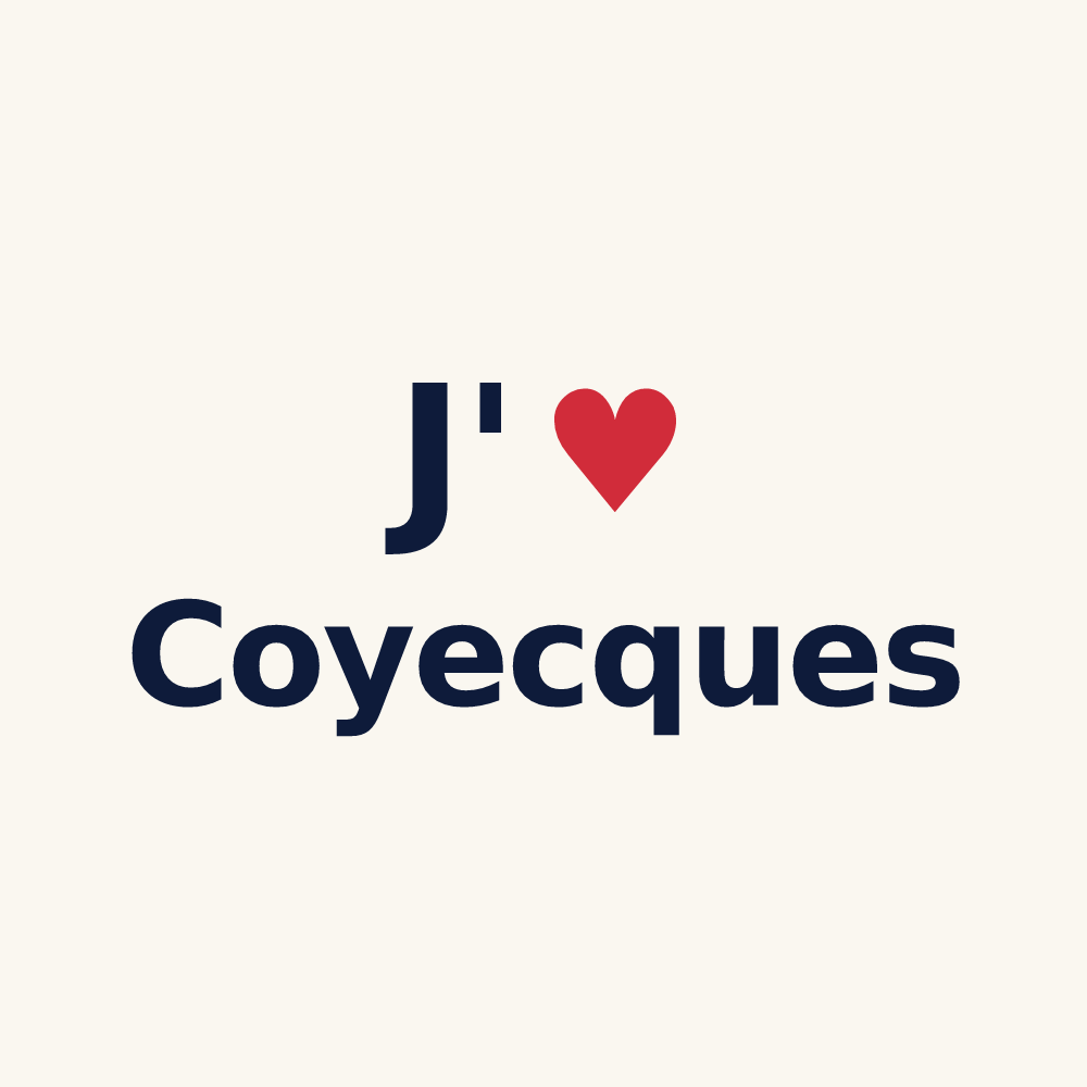 Tasse personnalisée Coyecques — design J'aime Coyecques