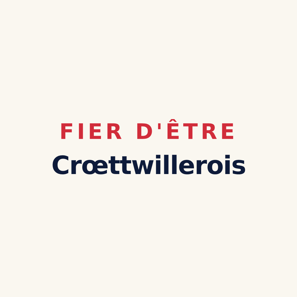 Tasse « Fier d'être Crœttwillerois » — design pour Crœttwiller