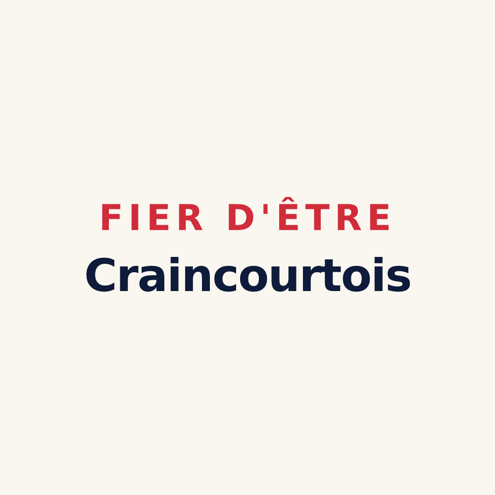 Tasse « Fier d'être Craincourtois » — design pour Craincourt