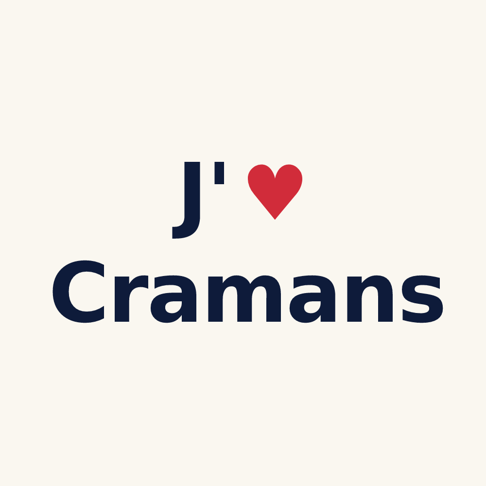 Tasse personnalisée Cramans — design J'aime Cramans