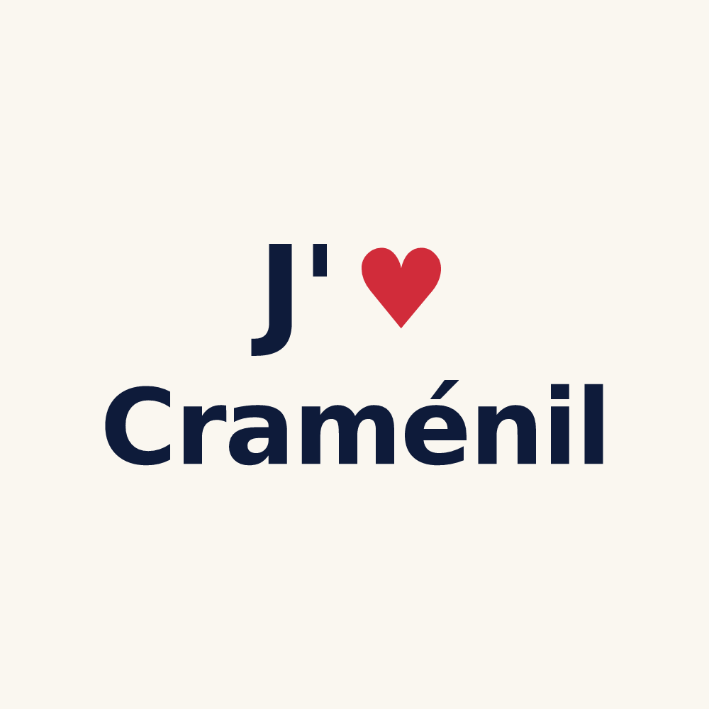 Tasse personnalisée Craménil — design J'aime Craménil