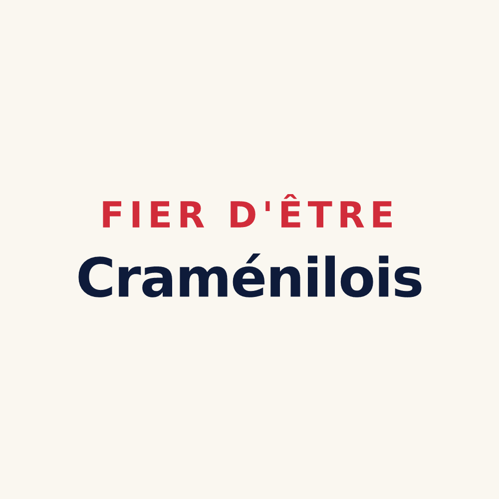 Tasse « Fier d'être Craménilois » — design pour Craménil