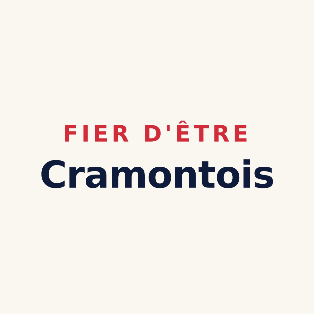Tasse « Fier d'être Cramontois » — design pour Cramont