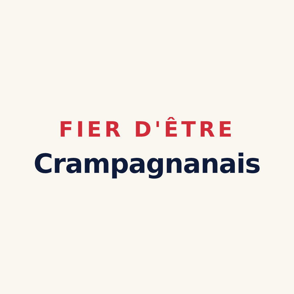 Tasse « Fier d'être Crampagnanais » — design pour Crampagna