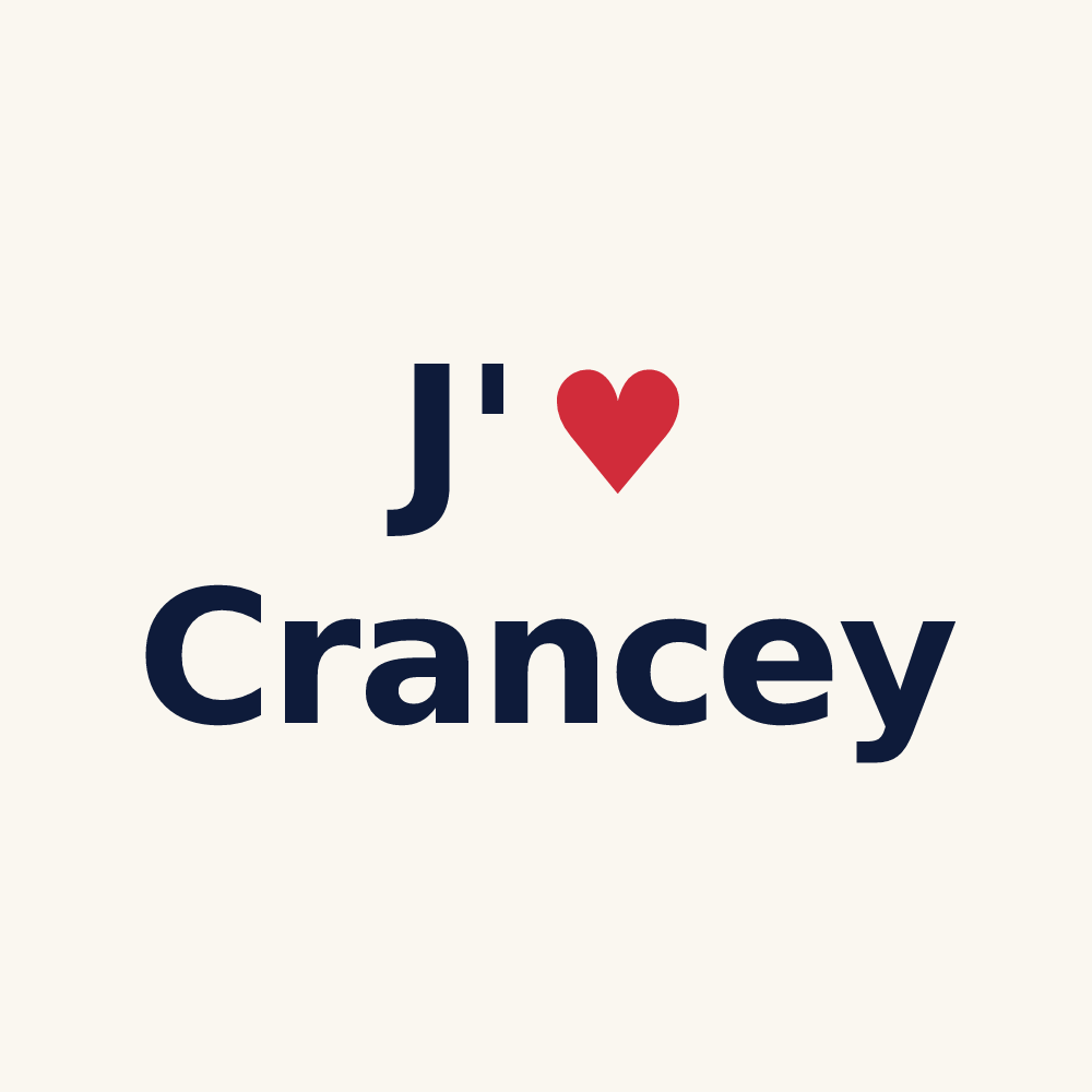 Tasse personnalisée Crancey — design J'aime Crancey