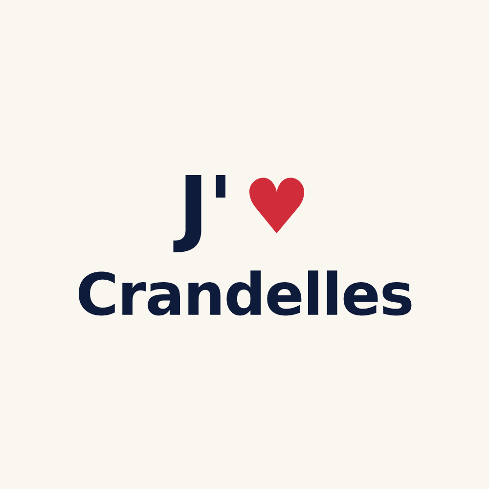 Tasse personnalisée Crandelles — design J'aime Crandelles
