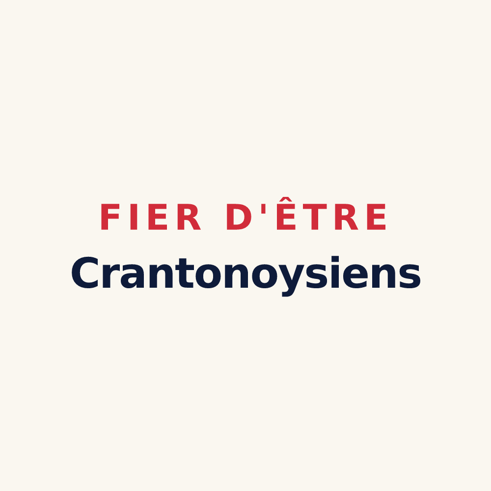 Tasse « Fier d'être Crantonoysiens » — design pour Crantenoy