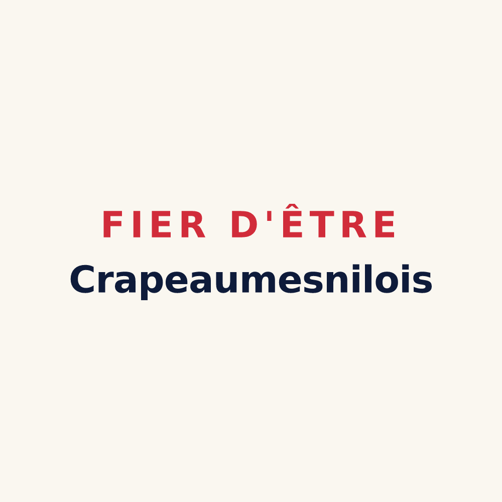Tasse « Fier d'être Crapeaumesnilois » — design pour Crapeaumesnil