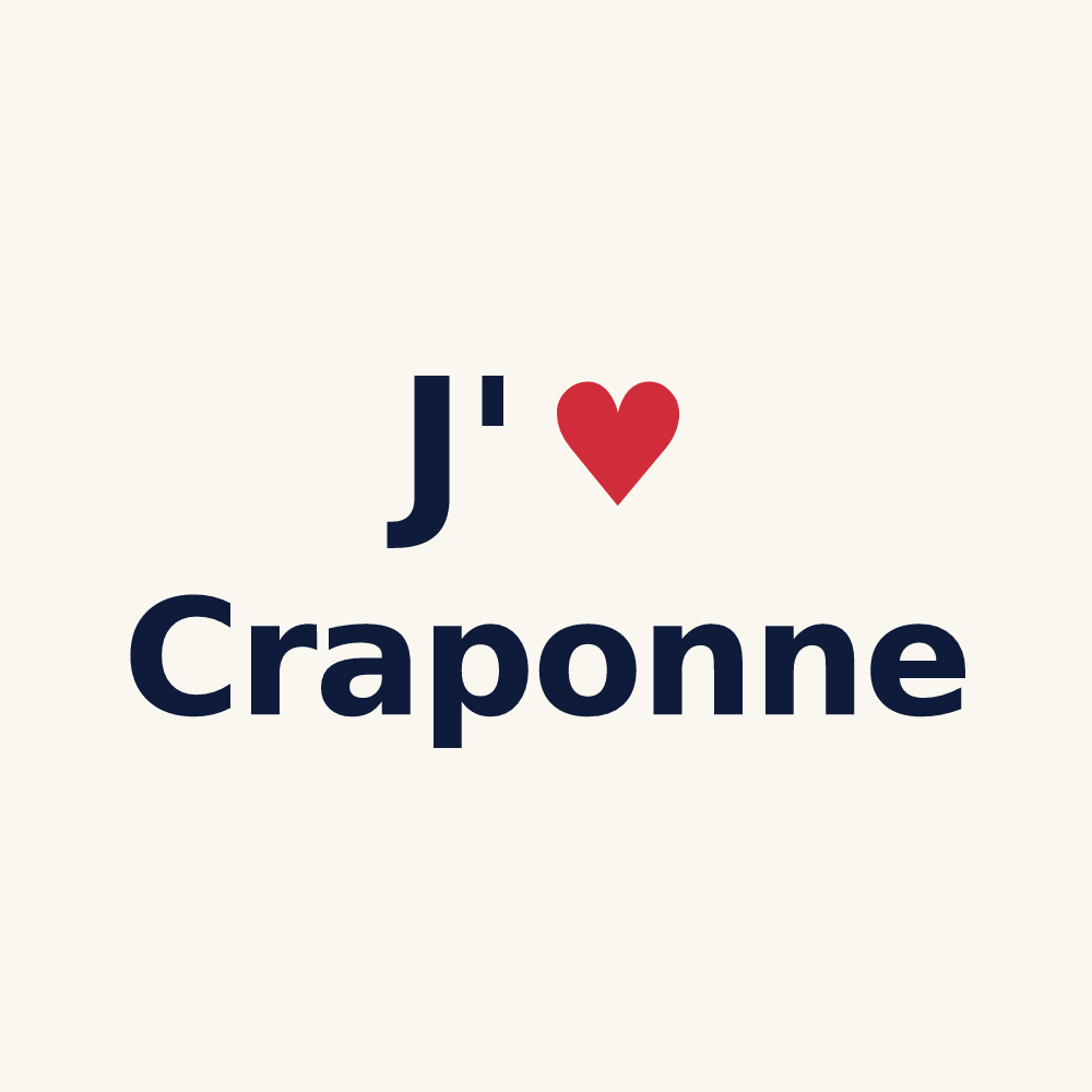 Tasse personnalisée Craponne — design J'aime Craponne