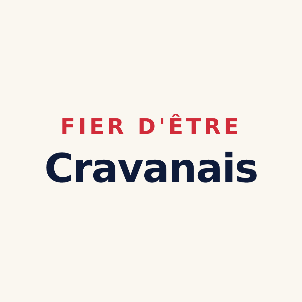 Tasse « Fier d'être Cravanais » — design pour Cravans