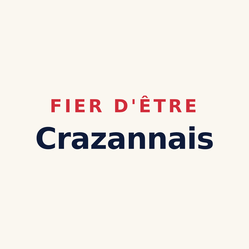 Tasse « Fier d'être Crazannais » — design pour Crazannes