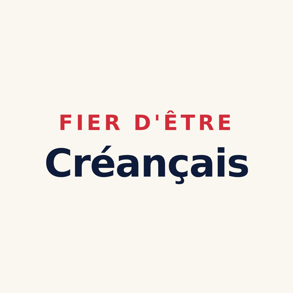 Tasse « Fier d'être Créançais » — design pour Créances