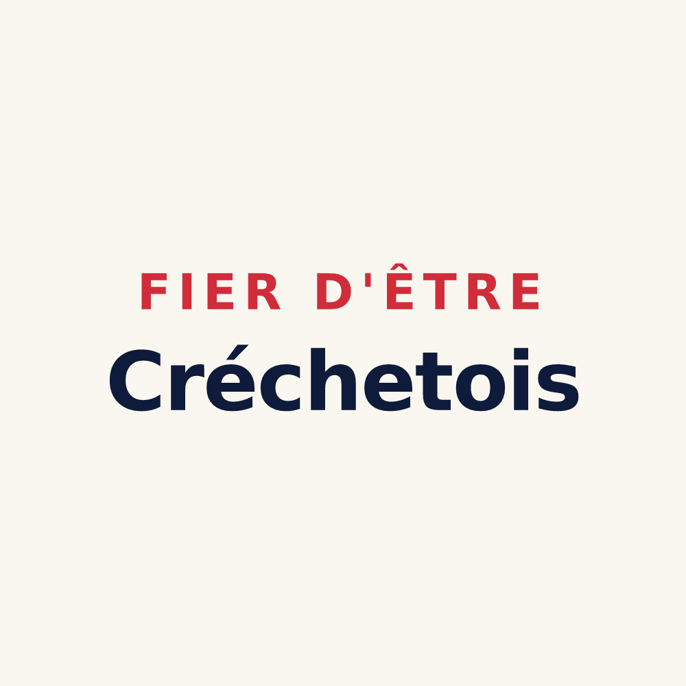 Tasse « Fier d'être Créchetois » — design pour Créchets